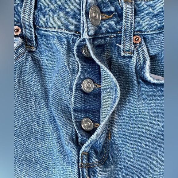 BDG Urban Outfitters Dillon Medium Wash Slim Straight Raw Hem Ankle Jeans (26) - Picture 10 of 16